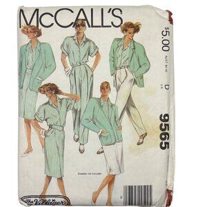 McCalls 9565 Vintage Sewing Pattern Size D 8-22 Uncut